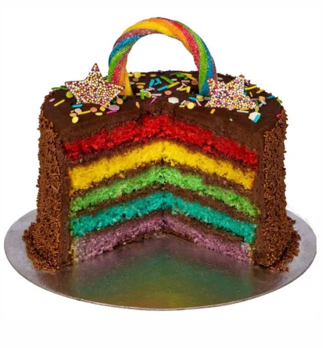 Buy Chocolate Rainbow Custom Cake | Order Rainbow Cake Online